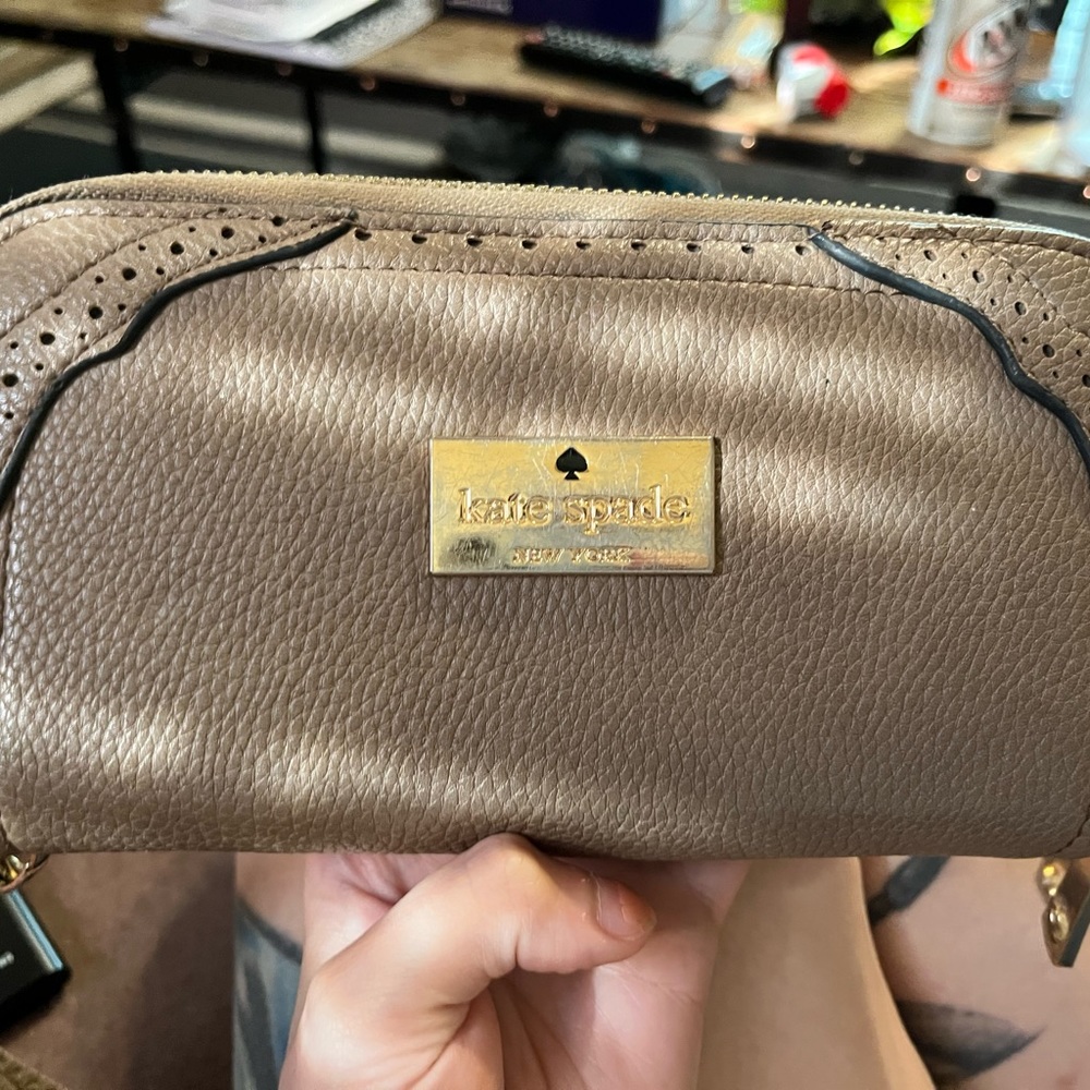 Kate Spade light-brown wallet